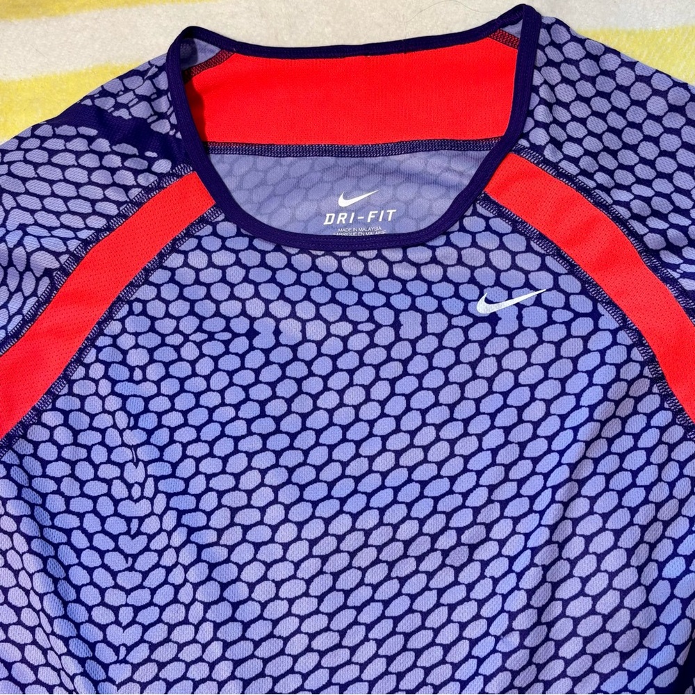 Nike Dri-Fit Long Sleeve Athletic Top, Small, purple & orange, EUC - Picture 2 of 8